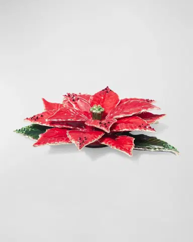 Jay Strongwater Poinsettia Tabletop Objet | Thumbnail 2 Jay Strongwater Poinsettia Tabletop Objet | Thumbnail 2
