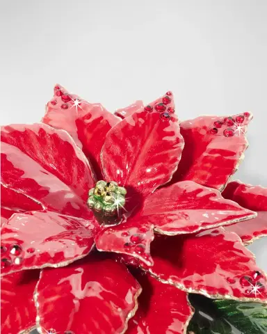 Jay Strongwater Poinsettia Tabletop Objet | Thumbnail 4 Jay Strongwater Poinsettia Tabletop Objet | Thumbnail 4
