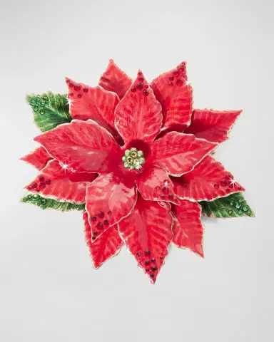 Jay Strongwater Poinsettia Tabletop Objet | Thumbnail 5 Jay Strongwater Poinsettia Tabletop Objet | Thumbnail 5