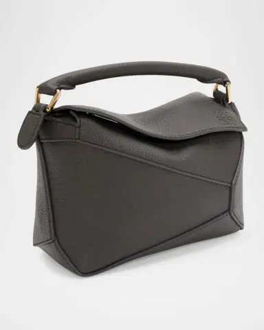Loewe Puzzle Edge Mini Top-Handle Bag in Grained Leather | Thumbnail 2 Loewe Puzzle Edge Mini Top-Handle Bag in Grained Leather | Thumbnail 2