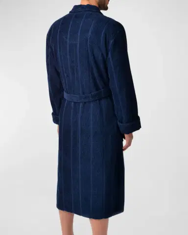Majestic International Men's Ultra Lux Jacquard Shawl Robe | Thumbnail 2 Majestic International Men's Ultra Lux Jacquard Shawl Robe | Thumbnail 2