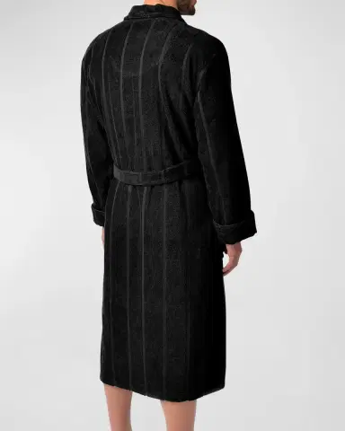 Majestic International Men's Ultra Lux Jacquard Shawl Robe | Thumbnail 2 Majestic International Men's Ultra Lux Jacquard Shawl Robe | Thumbnail 2