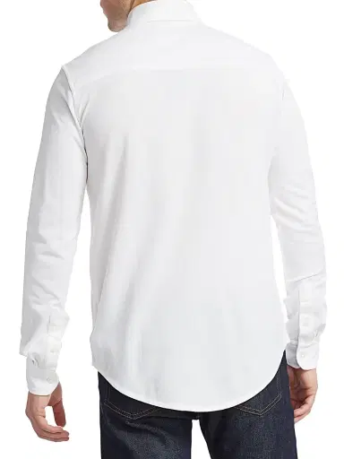 Ralph Lauren Purple Label Men's Down Collar Shirt - White | Thumbnail 5 Ralph Lauren Purple Label Men's Down Collar Shirt - White | Thumbnail 5
