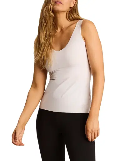 Commando Women's Cotton-Blend Scoopneck Tank - White | Thumbnail 3 Commando Women's Cotton-Blend Scoopneck Tank - White | Thumbnail 3