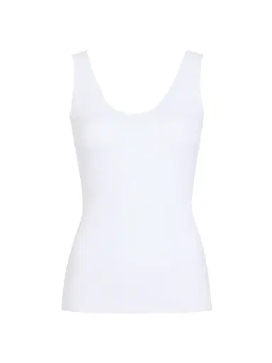 Commando Women's Cotton-Blend Scoopneck Tank - White | Thumbnail 1 Commando Women's Cotton-Blend Scoopneck Tank - White | Thumbnail 1
