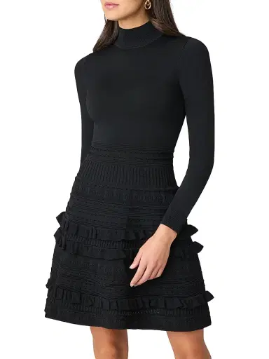 Shoshanna Women's Joie Knit Fit & Flare Minidress | Thumbnail 2 Shoshanna Women's Joie Knit Fit & Flare Minidress | Thumbnail 2