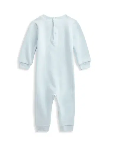 Polo Ralph Lauren Baby Boy's Polo Bear Fleece Coveralls - Beryl Blue 9 Months | Thumbnail 2 Polo Ralph Lauren Baby Boy's Polo Bear Fleece Coveralls - Beryl Blue 9 Months | Thumbnail 2