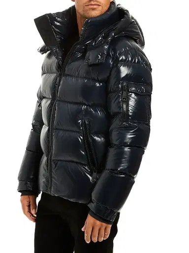 SAM. Men's Glacier Quilted Down Jacket - Dark Marine | Thumbnail 4 SAM. Men's Glacier Quilted Down Jacket - Dark Marine | Thumbnail 4