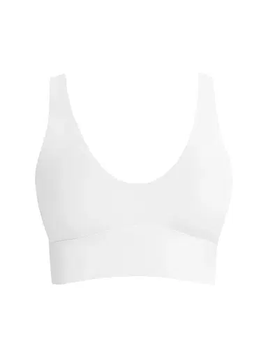 Commando Women's Butter Comfy Longline Bralette - White | Thumbnail 1 Commando Women's Butter Comfy Longline Bralette - White | Thumbnail 1