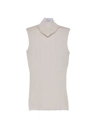 Callas Milano Women's Romy Sleeveless Turtleneck Sweater in Merino Wool Rib - | Thumbnail 1 Callas Milano Women's Romy Sleeveless Turtleneck Sweater in Merino Wool Rib - | Thumbnail 1