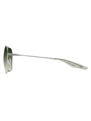Barton Perreira Men's Rizzo 60MM Titanium Aviator Sunglasses - Platinum Green | Thumbnail 3 Barton Perreira Men's Rizzo 60MM Titanium Aviator Sunglasses - Platinum Green | Thumbnail 3