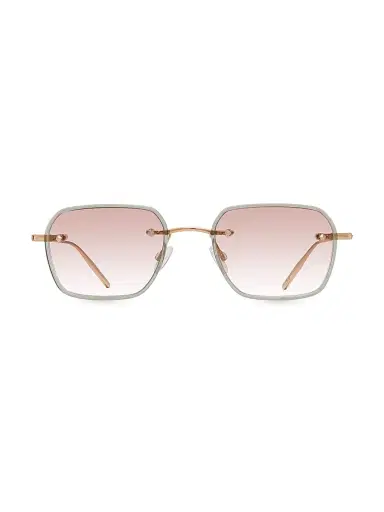 Barton Perreira Men's Rimless Louie 49MM Rectangular Sunglasses - Gold Absinthe Chai | Thumbnail 2 Barton Perreira Men's Rimless Louie 49MM Rectangular Sunglasses - Gold Absinthe Chai | Thumbnail 2