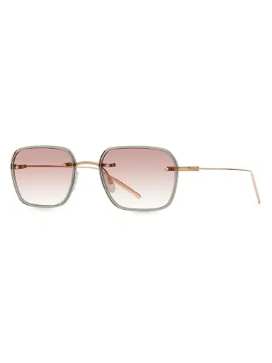 Barton Perreira Men's Rimless Louie 49MM Rectangular Sunglasses - Gold Absinthe Chai | Thumbnail 1 Barton Perreira Men's Rimless Louie 49MM Rectangular Sunglasses - Gold Absinthe Chai | Thumbnail 1