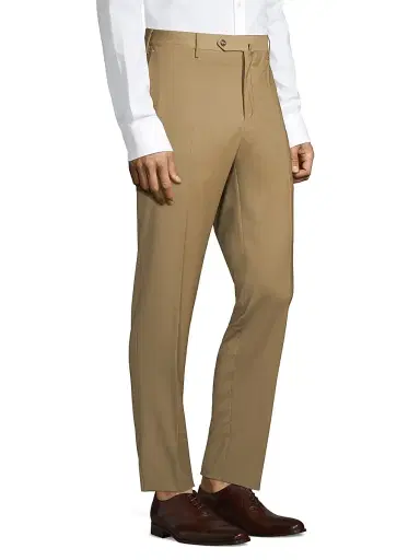 PT Torino Men's Traveller Slim-Fit Performance Wool Trousers - Tan - Size 42 | Thumbnail 4 PT Torino Men's Traveller Slim-Fit Performance Wool Trousers - Tan - Size 42 | Thumbnail 4