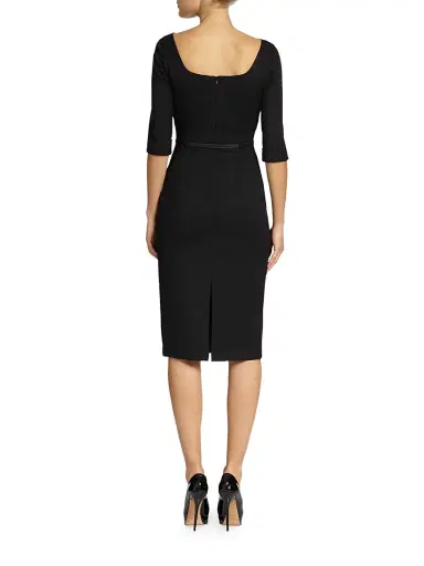 BLACK HALO Women's Jackie O Three-Quarter Sleeve Dress - Black | Thumbnail 4 BLACK HALO Women's Jackie O Three-Quarter Sleeve Dress - Black | Thumbnail 4