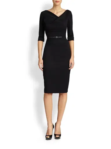 BLACK HALO Women's Jackie O Three-Quarter Sleeve Dress - Black | Thumbnail 1 BLACK HALO Women's Jackie O Three-Quarter Sleeve Dress - Black | Thumbnail 1