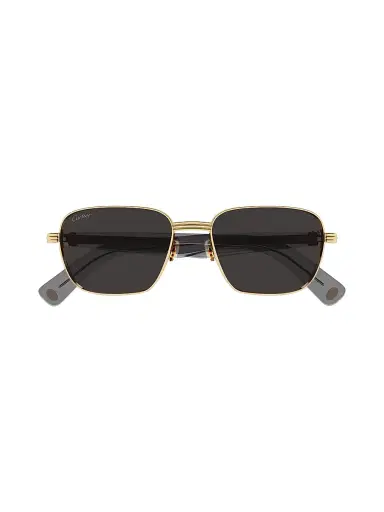 Cartier Men's Première De 53MM Square Sunglasses - Gold Black | Thumbnail 2 Cartier Men's Première De 53MM Square Sunglasses - Gold Black | Thumbnail 2