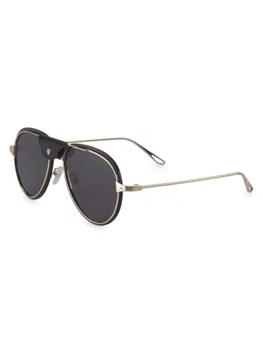 Cartier Men's Core Range 60MM Aviator Sunglasses - Gold Grey | Thumbnail 1 Cartier Men's Core Range 60MM Aviator Sunglasses - Gold Grey | Thumbnail 1
