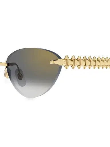 Cartier Women's Clash De 58MM Cat-Eye Sunglasses - Gold Grey | Thumbnail 3 Cartier Women's Clash De 58MM Cat-Eye Sunglasses - Gold Grey | Thumbnail 3