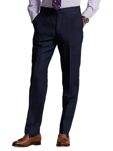 Polo Ralph Lauren Men's Linen Crease-Front Pants | Thumbnail 3 Polo Ralph Lauren Men's Linen Crease-Front Pants | Thumbnail 3