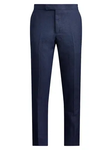 Polo Ralph Lauren Men's Linen Crease-Front Pants | Thumbnail 1 Polo Ralph Lauren Men's Linen Crease-Front Pants | Thumbnail 1