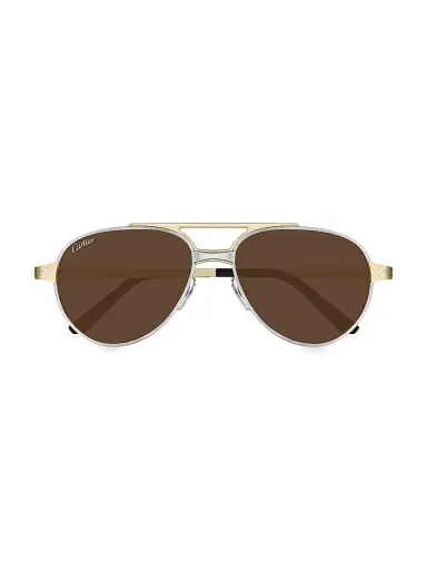 Cartier Women's Santos Evolution 59MM Pilot Sunglasses | Thumbnail 2 Cartier Women's Santos Evolution 59MM Pilot Sunglasses | Thumbnail 2