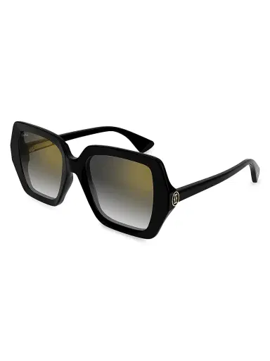 Cartier Women's C Decor 24K Goldplated 58MM Butterfly Sunglasses | Thumbnail 1 Cartier Women's C Decor 24K Goldplated 58MM Butterfly Sunglasses | Thumbnail 1