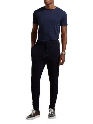 Ralph Lauren Purple Label Men's Short-Sleeve Crewneck Cotton Tee - Classic Chairman Navy - Size XXL | Thumbnail 2 Ralph Lauren Purple Label Men's Short-Sleeve Crewneck Cotton Tee - Classic Chairman Navy - Size XXL | Thumbnail 2