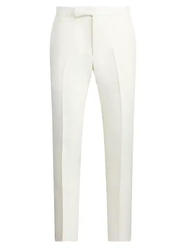 Polo Ralph Lauren Men's Linen Crease-Front Pants - Cream - Size 40 | Thumbnail 1 Polo Ralph Lauren Men's Linen Crease-Front Pants - Cream - Size 40 | Thumbnail 1