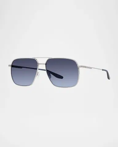 Barton Perreira x 007 Men 's Royale Double-Bridge Titanium Aviator Sunglasses | Thumbnail 3 Barton Perreira x 007 Men 's Royale Double-Bridge Titanium Aviator Sunglasses | Thumbnail 3
