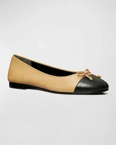 Tory Burch Bicolor Cap-Toe Ballerina Flats | Thumbnail 2 Tory Burch Bicolor Cap-Toe Ballerina Flats | Thumbnail 2