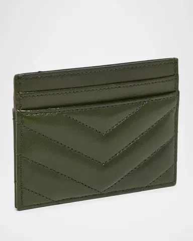 Saint Laurent Cassandre YSL Monogram Card Case in Quilted Smooth Leather | Thumbnail 5 Saint Laurent Cassandre YSL Monogram Card Case in Quilted Smooth Leather | Thumbnail 5