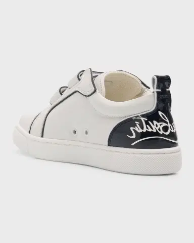 Christian Louboutin Kid's Funnyto Logo Heel Cap Sneakers, Toddler/Kids | Thumbnail 4 Christian Louboutin Kid's Funnyto Logo Heel Cap Sneakers, Toddler/Kids | Thumbnail 4