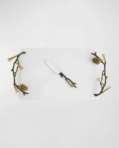 Michael Aram Pine Cone Cheeseboard with Knife | Thumbnail 4 Michael Aram Pine Cone Cheeseboard with Knife | Thumbnail 4