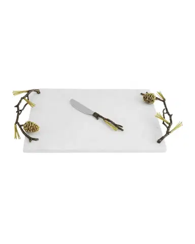 Michael Aram Pine Cone Cheeseboard with Knife | Thumbnail 1 Michael Aram Pine Cone Cheeseboard with Knife | Thumbnail 1