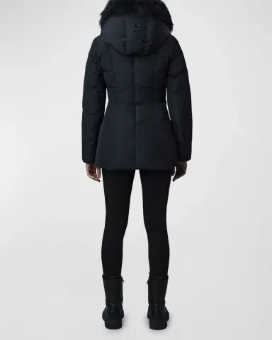 Mackage Adali Hooded Down Jacket with Shearling Collar | Thumbnail 4 Mackage Adali Hooded Down Jacket with Shearling Collar | Thumbnail 4