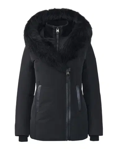 Mackage Adali Hooded Down Jacket with Shearling Collar | Thumbnail 1 Mackage Adali Hooded Down Jacket with Shearling Collar | Thumbnail 1