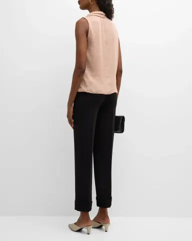 Giorgio Armani Silk Cross-Front Blouse | Thumbnail 3 Giorgio Armani Silk Cross-Front Blouse | Thumbnail 3