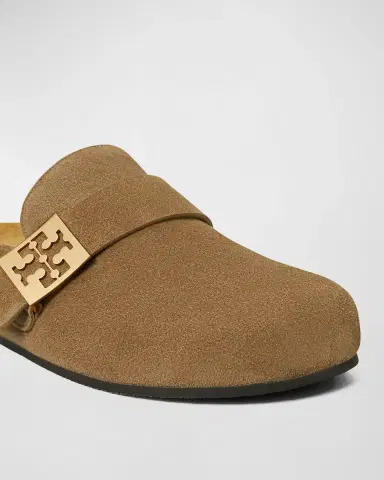 Tory Burch Mellow Suede Buckle Slide Mules | Thumbnail 4 Tory Burch Mellow Suede Buckle Slide Mules | Thumbnail 4
