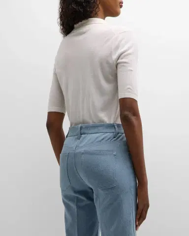 Gabriela Hearst Frank Cashmere Polo Top | Thumbnail 3 Gabriela Hearst Frank Cashmere Polo Top | Thumbnail 3
