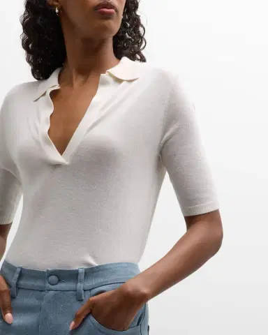 Gabriela Hearst Frank Cashmere Polo Top | Thumbnail 7 Gabriela Hearst Frank Cashmere Polo Top | Thumbnail 7