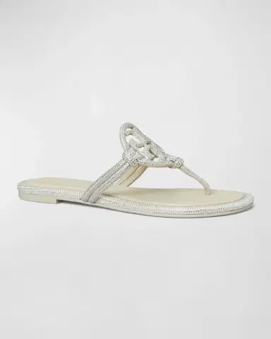 Tory Burch Miller Pave Leather Logo Sandals | Thumbnail 2 Tory Burch Miller Pave Leather Logo Sandals | Thumbnail 2