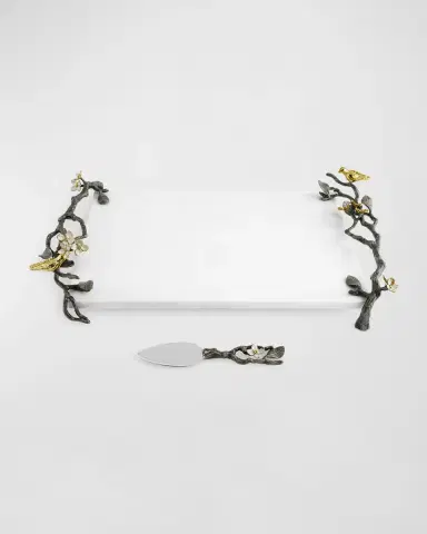 Michael Aram Lovebirds Cheeseboard With Knife | Thumbnail 2 Michael Aram Lovebirds Cheeseboard With Knife | Thumbnail 2