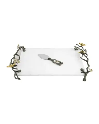Michael Aram Lovebirds Cheeseboard With Knife | Thumbnail 1 Michael Aram Lovebirds Cheeseboard With Knife | Thumbnail 1