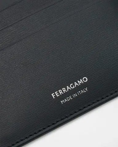 FERRAGAMO Men's Slim Leather Card Holder | Thumbnail 4 FERRAGAMO Men's Slim Leather Card Holder | Thumbnail 4