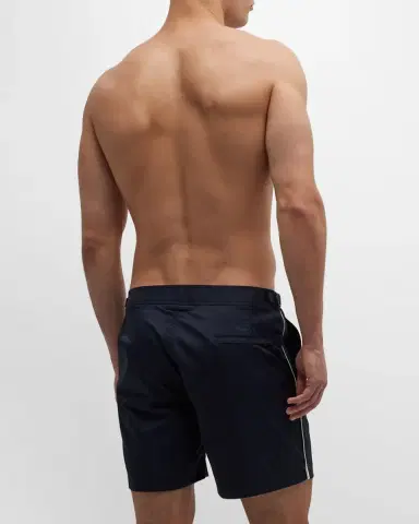 Orlebar Brown Men 's Bulldog Piped Nylon Swim Shorts | Thumbnail 4 Orlebar Brown Men 's Bulldog Piped Nylon Swim Shorts | Thumbnail 4