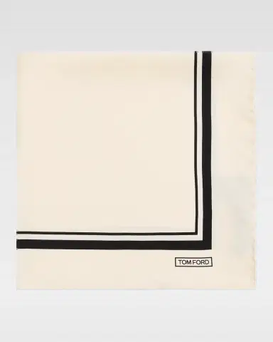 Tom Ford Men's Silk Pocket Square | Thumbnail 2 Tom Ford Men's Silk Pocket Square | Thumbnail 2