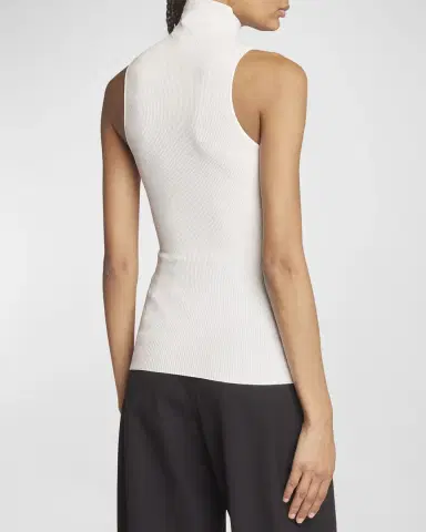 Proenza Schouler Matte Viscose Knit Ribbed Top | Thumbnail 3 Proenza Schouler Matte Viscose Knit Ribbed Top | Thumbnail 3