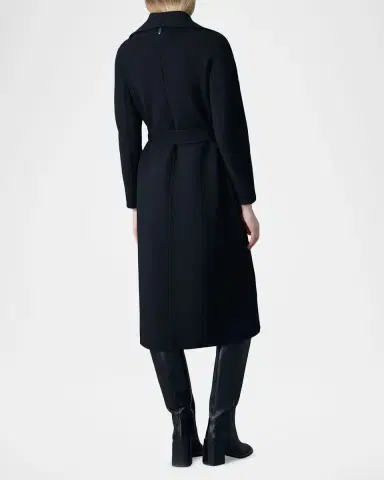 Mackage Mai Wool Belted Wrap Coat | Thumbnail 3 Mackage Mai Wool Belted Wrap Coat | Thumbnail 3