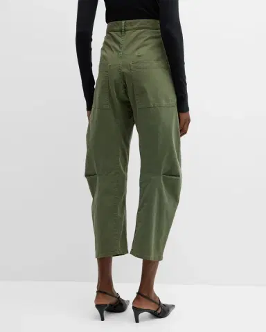 Nili Lotan Shon Mid-Rise Cropped Pants | Thumbnail 6 Nili Lotan Shon Mid-Rise Cropped Pants | Thumbnail 6